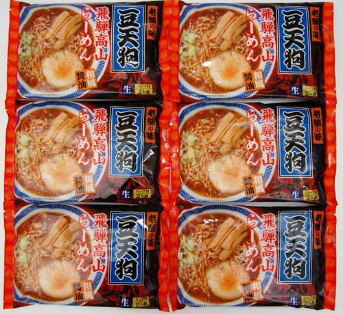老舗の味「豆天狗」飛騨高山ラーメン 6袋セット